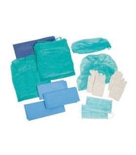 SET SURGERY WITH GLOVES STERILE
