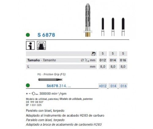 KOMET BURS F.G. S6878-012